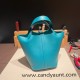 Hermes Picotin Clemence 18cm 7F /Blue Paon Silver Hardware Hermes Picotin Clemence 18cm 7F /Blue Paon Silver Hardware