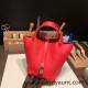 Hermes Picotin Clemence 18cm S3 /Rouge Cœur Silver Hardware Hermes Picotin Clemence 18cm S3 /Rouge Cœur Silver Hardware