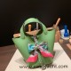 Hermes Picotin Clemence 18cm 3I/Vert Criquet Silver Hardware Hermes Picotin Clemence 18cm 3I/Vert Criquet Silver Hardware