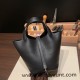 Hermes Picotin Clemence 18cm 89 /Black Silver Hardware Hermes Picotin Clemence 18cm 89 /Black Silver Hardware