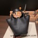 Hermes Picotin Clemence 18cm 89 /Black Silver Hardware Hermes Picotin Clemence 18cm 89 /Black Silver Hardware