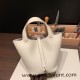 Hermes Picotin Clemence 18cm 10 /Craie Silver Hardware Hermes Picotin Clemence 18cm 10 /Craie Silver Hardware