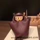 Hermes Picotin Clemence 18cm 0G/ Rouge Sellier Gold Hardware Hermes Picotin Clemence 18cm 0G/ Rouge Sellier Gold Hardware