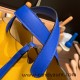 Hermes Picotin Clemence 18cm 9D Jaune Ambre & 7T /Blue Electric Silver Hardware Hermes Picotin Clemence 18cm 9D Jaune Ambre & 7T /Blue Electric Silver Hardware