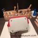 Hermes Picotin Clemence 18cm 80 /Pearl Grey & Q5 Rouse Casaque Silver Hardware Hermes Picotin Clemence 18cm 80 /Pearl Grey & Q5 Rouse Casaque Silver Hardware