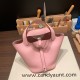 Hermes Picotin Clemence 18cm 3Q /Rose Sakura Silver Hardware Hermes Picotin Clemence 18cm 3Q /Rose Sakura Silver Hardware