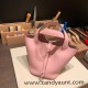 Hermes Picotin Clemence 18cm 3Q /Rose Sakura Silver Hardware Hermes Picotin Clemence 18cm 3Q /Rose Sakura Silver Hardware