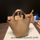 Hermes Picotin Clemence 18cm D0 /Beige de Weimar Silver Hardware Hermes Picotin Clemence 18cm D0 /Beige de Weimar Silver Hardware