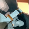 Hermes Picotin Clemence 18cm P3 /Blue du Nord Gold Hardware