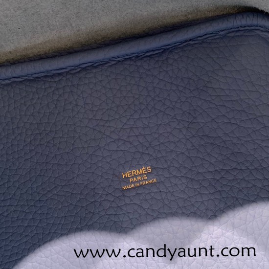 Hermes Picotin Clemence 18cm 2T /Blue Paradise Gold Hardware Hermes Picotin Clemence 18cm 2T /Blue Paradise Gold Hardware