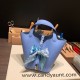 Hermes Picotin Clemence 18cm 2T /Blue Paradise Silver Hardware Hermes Picotin Clemence 18cm 2T /Blue Paradise Silver Hardware