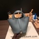 Hermes Picotin Clemence 18cm Y7 /Blue Orage Silver Hardware Hermes Picotin Clemence 18cm Y7 /Blue Orage Silver Hardware
