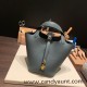 Hermes Picotin Clemence 18cm Y7/ Blue Orage Gold Hardware Hermes Picotin Clemence 18cm Y7/ Blue Orage Gold Hardware