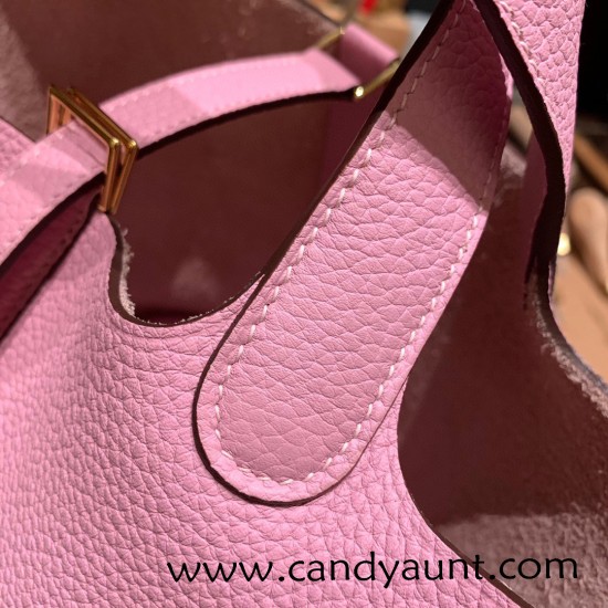 Hermes Picotin Clemence 18cm X9 /Mauve Sylvestre Gold Hardware Hermes Picotin Clemence 18cm X9 /Mauve Sylvestre Gold Hardware