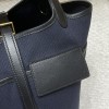 Picotin Lock 18/PM Cargo Picotin Black Twill Ash 78/Blue Marine Gold Hardware Fully Hand-Stitched