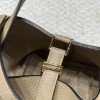 Picotin Lock 18/PM Taurillon Clemence (TC) Picotin I8 S2/Trench (Trench Grey) [2024 SS New Color] Gold Hardware Fully Hand-Stitched