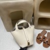 Picotin Lock 18/PM Taurillon Clemence (TC) Picotin I8 S2/Trench [2024 SS New Color] Gold Hardware Fully Hand-Stitched
