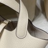 Picotin Lock 18/PM Taurillon Clemence (TC) Picotin I8 S2/Trench [2024 SS New Color] Gold Hardware Fully Hand-Stitched