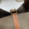 Picotin Lock 18/PM Taurillon Clemence (TC) 18/Étoupe Grey (Étoupe) & Swift 37/Gold Gold Hardware Fully Hand-Stitched
