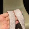 Picotin Lock 18/PM Taurillon Clemence (TC) 09 Mauve Pale 2023 (New Color Launched in Hermes 2022 AW) Silver Hardware Fully Hand-Stitched