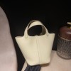 I8 Jaune Milton Gold Hardware Picotin Lock 18/PM Taurillon Clemence (TC)