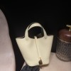 I8 Jaune Milton & U4/Vert Vertigo Gold Hardware Picotin Lock 18/PM Taurillon Clemence (TC)
