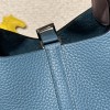 75/Blue Jean & 09 2023 Mauve Pale Silver Hardware Picotin Lock 18/PM Taurillon Clemence (TC)