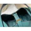 Z6/Malachite Gold Hardware Picotin Lock 18/PM Taurillon Clemence (TC)