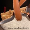 HERMES Picotin Lock 22/MM CLEMENCE 10 /Craie & 37/Gold Gold Hardware