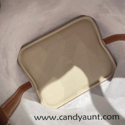 HERMES Picotin Lock 22/MM CLEMENCE 10 /Craie & 37/Gold Gold Hardware