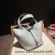 HERMES Picotin Lock 22 CLEMENCE 08/Blue Pale Silver Hardware HERMES Picotin Lock 22 CLEMENCE 08/Blue Pale Silver Hardware