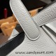 HERMES Picotin Lock 22 CLEMENCE 08/Blue Pale Silver Hardware HERMES Picotin Lock 22 CLEMENCE 08/Blue Pale Silver Hardware