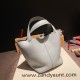 HERMES Picotin Lock 22 CLEMENCE 08/Blue Pale Silver Hardware HERMES Picotin Lock 22 CLEMENCE 08/Blue Pale Silver Hardware