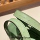 HERMES Picotin Lock 22/MM Ostrich 3I/Vert Criquet Silver Hardware HERMES Picotin Lock 22/MM Ostrich 3I/Vert Criquet Silver Hardware
