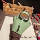 HERMES Picotin Lock 22/MM Ostrich 3I/Vert Criquet Silver Hardware HERMES Picotin Lock 22/MM Ostrich 3I/Vert Criquet Silver Hardware