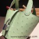 HERMES Picotin Lock 22/MM Ostrich 3I/Vert Criquet Silver Hardware HERMES Picotin Lock 22/MM Ostrich 3I/Vert Criquet Silver Hardware