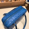Hermès Plume 21 Ostrich T7/Blue Hydra Silver Hardware Plume-010 Fully Hand-Stitched