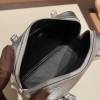 Hermès Plume 21 Chevre Mysore Silver Silver Hardware Plume-011 Fully Hand-Stitched