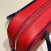 Hermès Plume 21 Evercolor S3/Rouge Cœur X Deep Blue Silver Hardware Plume-012 Fully Hand-Stitched