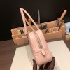 Hermès Plume 21 Evercolor P1/Rose Eglantine Silver Hardware Plume-013 Fully Hand-Stitched