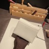 Hermès Verrou Mini 17cm Crocodile 8L/Beton (Béton) Silver Hardware Verrou-016 Fully Hand-Stitched