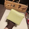 Hermès Verrou Mini 17cm Chevre Mysore R9/Jaune Bourgeon Gold Hardware Verrou-018 Fully Hand-Stitched