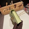 Hermès Verrou Mini 17cm Chevre Mysore R9/Jaune Bourgeon Gold Hardware Verrou-018 Fully Hand-Stitched