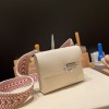 Hermès Verrou Mini 17cm Chevre Mysore 10/Craie Silver Hardware Verrou-019 Fully Hand-Stitched