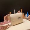 Hermès Verrou Mini 17cm Chevre Mysore 10/Craie Silver Hardware Verrou-019 Fully Hand-Stitched