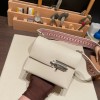 Hermès Verrou Mini 17cm Chevre Mysore 10/Craie Silver Hardware Verrou-019 Fully Hand-Stitched