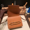 Hermès Roulis 19cm Barenia Faubourg 34/Fauve Gold Hardware Roulis-024 Fully Hand-Stitched