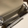 Hermès Roulis 19cm Crocodile Alligator & Natural Lizard 80/Pearl Grey X Ombre Silver Hardware Roulis-025 Fully Hand-Stitched