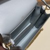 Hermès Roulis 19cm Evercolor J7/Blue Lin Gold Hardware Roulis-027 Fully Hand-Stitched