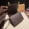 Hermès Roulis 19cm Evercolor 0G/Rouge Sellier X Framboise Silver Hardware Roulis-028 Fully Hand-Stitched